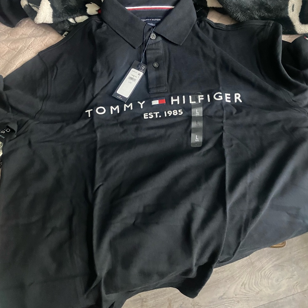 Men’s brand new Tommy Hilfiger polo black